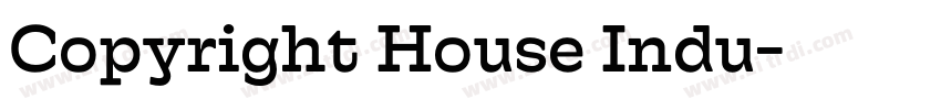 Copyright House Indu字体转换